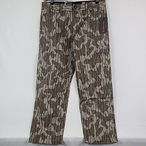 NWT Volcom Workwear Frickin Skate Work Chino Pants Camo Brindle 33x28 Retail $70